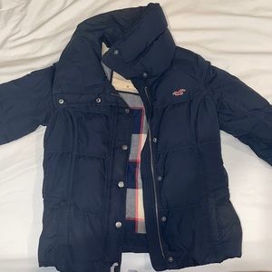 Navy blue hollister coat